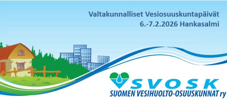 Vuoden 2026 Valtakunnalliset Vesiosuuskuntapäivät järjestetään Hankasalmella 6.-7.2.2026